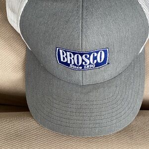 Gray and White Trucker Cap